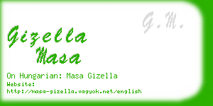 gizella masa business card